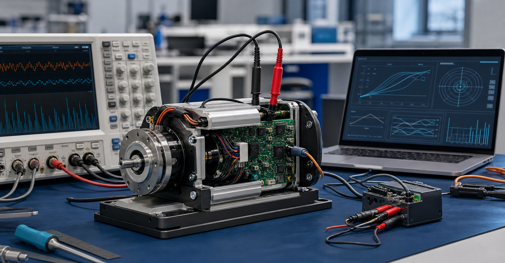 Product engineering team validating an integrated prototype